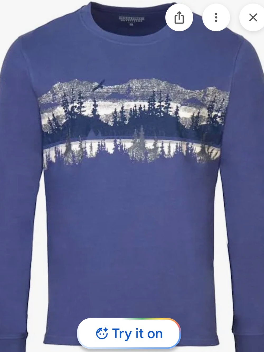 Field & Forest Blue Scenic Long Sleeve Tee
